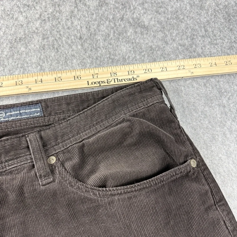 Adriano Goldschmied‎ The Hero Pants Mens 40x29 Brown Corduroy Straight Leg USA